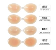 画像5: 3倍盛り厚手シリコンブラ　ヌーブラ　盛りブラ水着工場 (5)