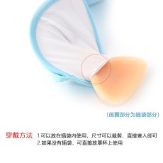 画像4: 三角形シリコンパッド水着パッド (4)